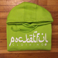 Arabic - Lime Hoody - White Design