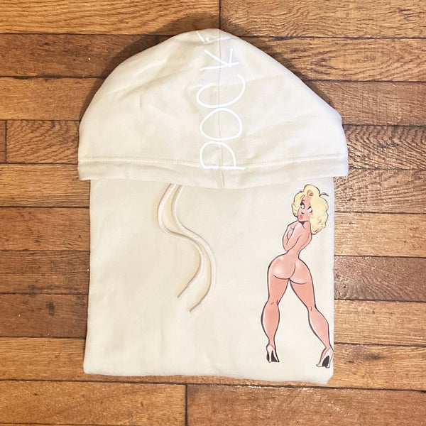 Miss Betty - Off White Hoody - White Design