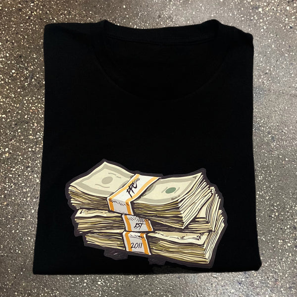 Money Stack - Black T-Shirt