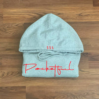 Script - Grey Hoody - Red Design