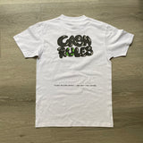 Cash Rules - White T-Shirt - Black Design