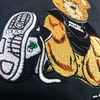 PF Bear - Black Premium Oversized Hoody - Black Design